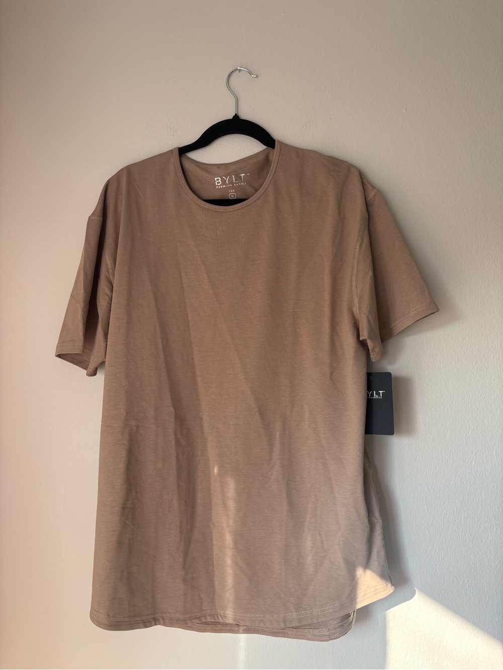 BYLT Basics Short Sleeve Crew Tee in Tan